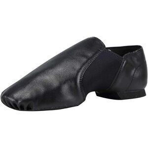 Jazz Shoe for Girls  Boys Dance Shoes Size women 4, Men 3.5, black Slip-on